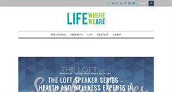 Desktop Screenshot of lifewhereweare.com